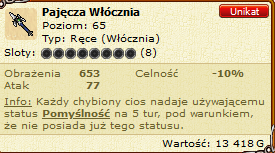 Nazwa:  Screenshot_2020-09-25 Pajęcza Włócznia - przedmiot w MFO3.png
Wyświetleń: 2912
Rozmiar:  28.7 KB